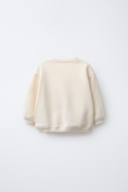 ZARA ТОЛСТОВКА С КУКЛАМИ, ЭКРЮ