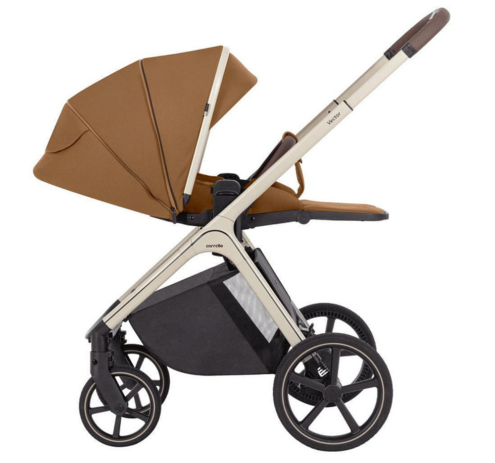 Коляска Carrello Vector CRL-6550 и автокресло Cybex Aton B2 Bay Blue 3 в 1 Coral Beige