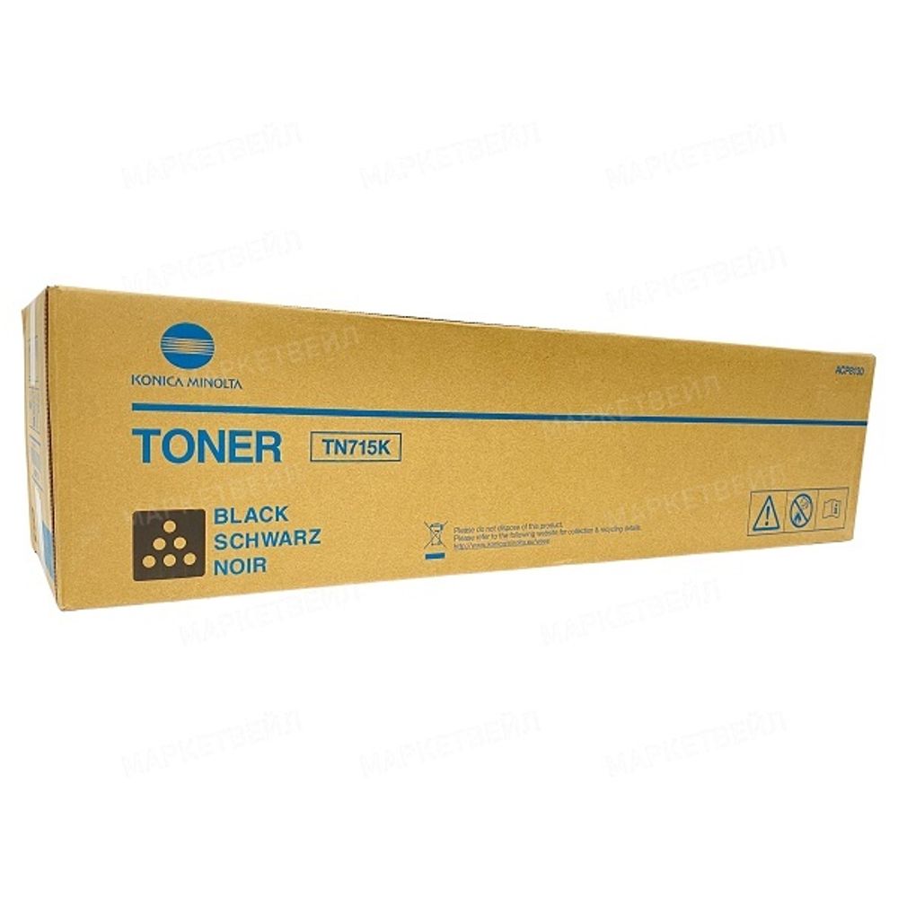 Тонер-картридж Konica-Minolta TN-715K для bizhub C750i, AP C750i черный