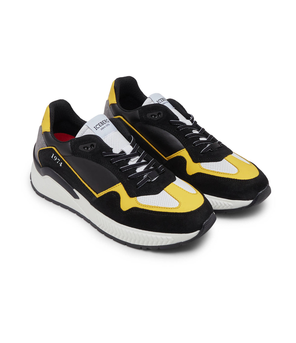 Кожаные кроссовки Iceberg - черный(IU164003)