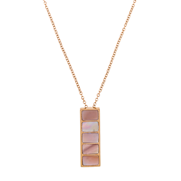 Колье Fiore Luna Пирамида SHELL ROSE BP02788-8 R/RG