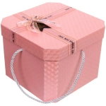 Коробка подарочная «Близкому человеку» 19*19*14 см, розовый