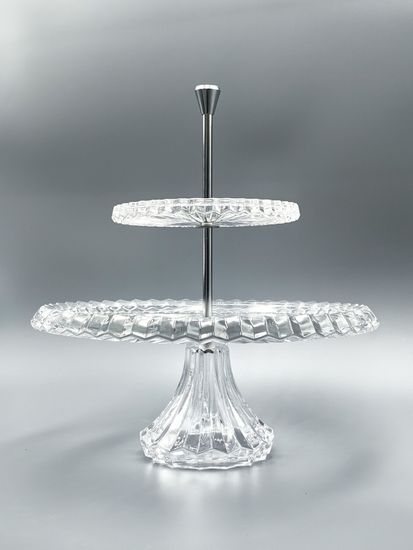 Блюдо 2-х ярусное для сервировки, этажерка