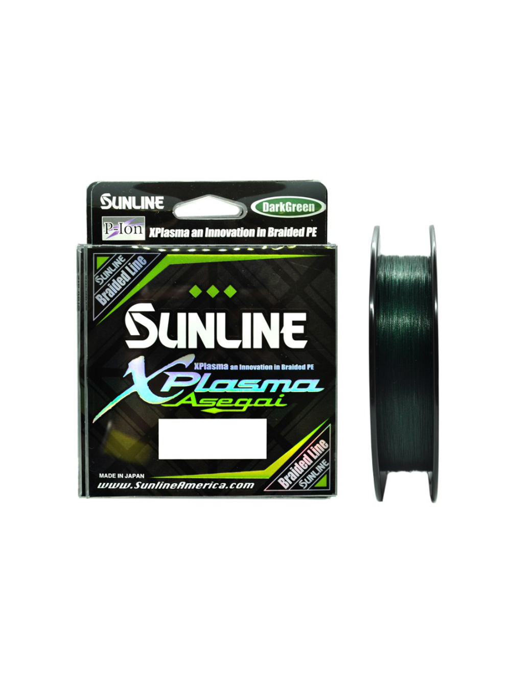 Плетеный шнур для рыбалки Sunline X-Plasma Asegai 165YD (Light Green) 8LB/#0.8