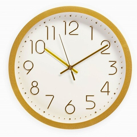 Часы настенные, серия: Классика, плавный ход, d-30.5 см, золото 9685715