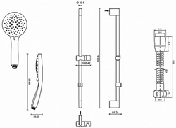 Комплект смесителей для ванны Jacob Delafon Lucien, хром E20850RU-CP