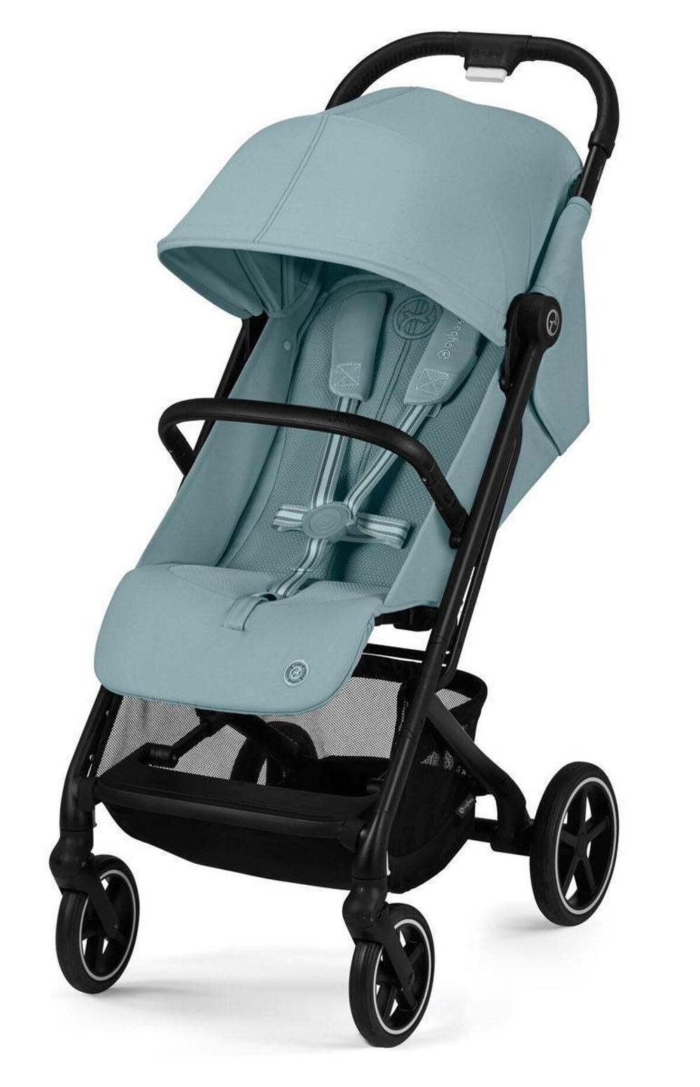 Прогулочная коляска Cybex Beezy 2024 Stormy Blue с дождевиком и бампером