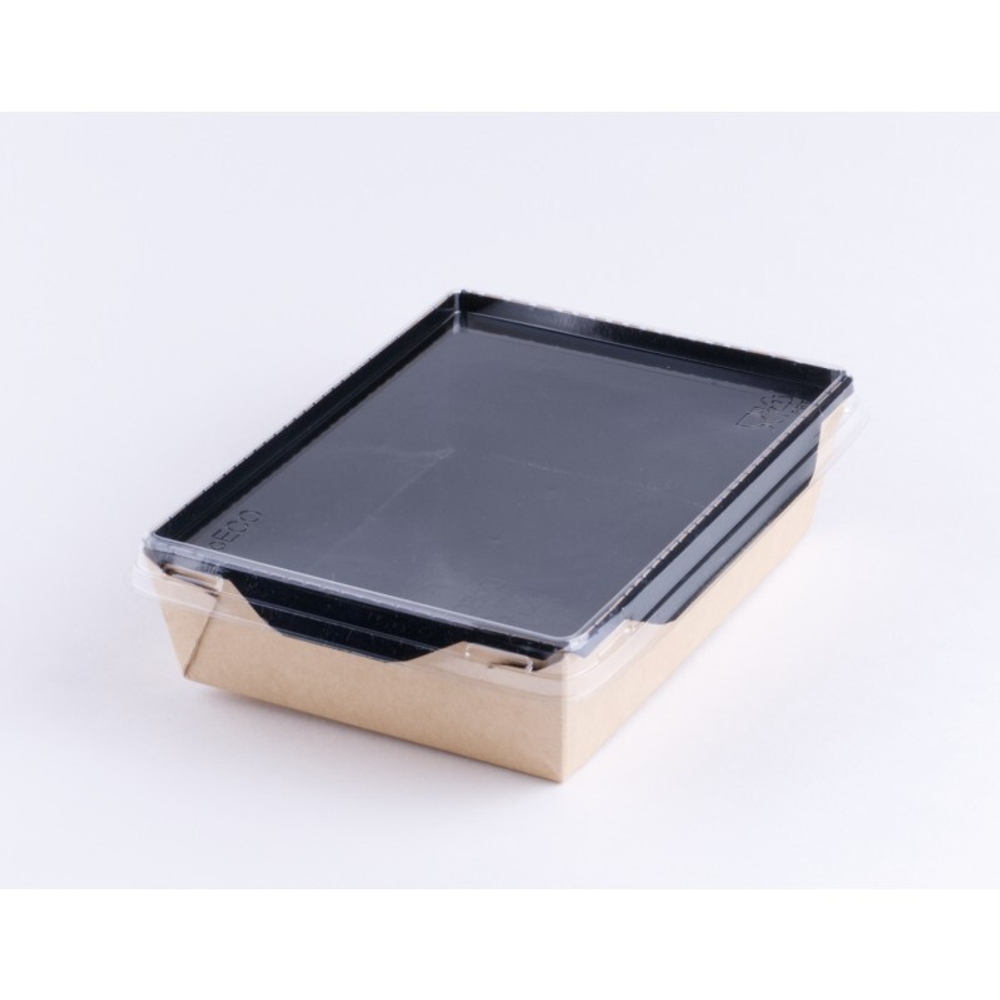 Упаковка салатник 500мл ЧЕРНЫЙ БЕЗ КРЫШКИ 162х120х45мм OSQ OpSalad 500 Black Edition (600шт/кор)