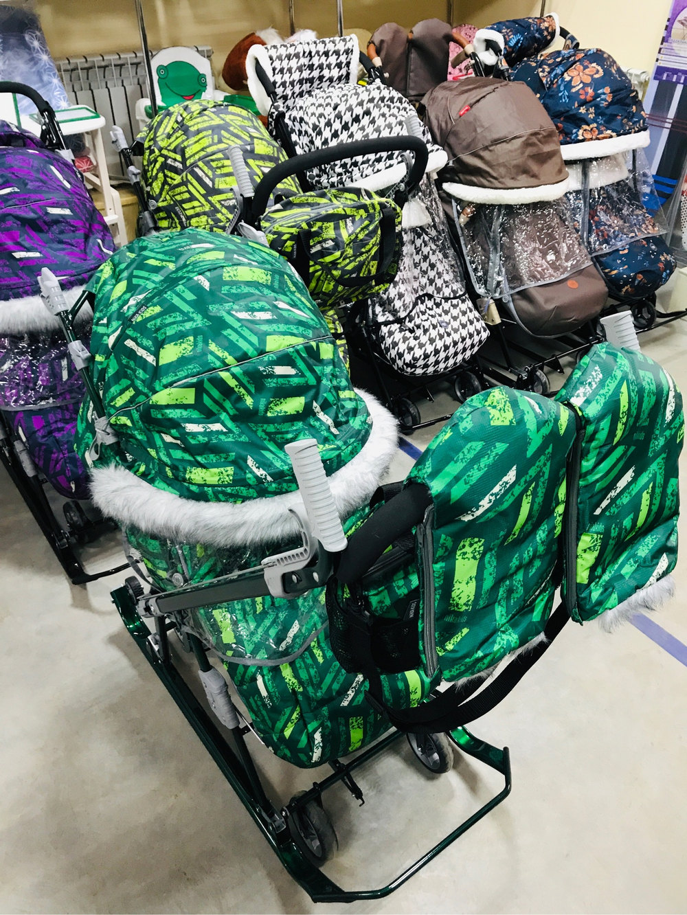 Коляска комбинированная «Ника Детям 7-8SK» зеленый (арт. НД7-8SК/2)