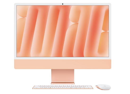 Apple iMac 24" Retina 4,5K, M4 2024 (10C CPU, 10C GPU), 32 Гб, SSD 1 Тб, оранжевый