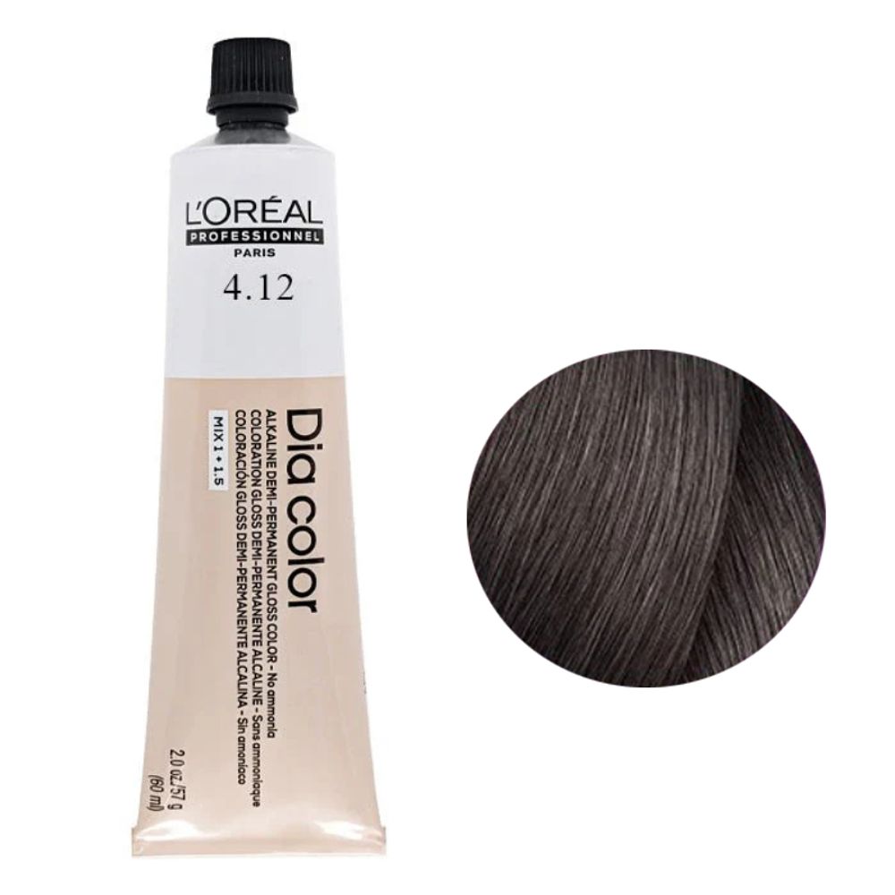 L&#39;Oreal Professionnel Dia Color 4.12 - Краситель 60 мл