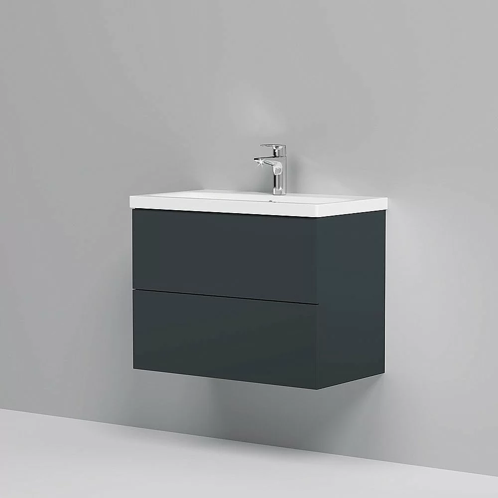 Тумба с раковиной AM.PM Gem 75 графит