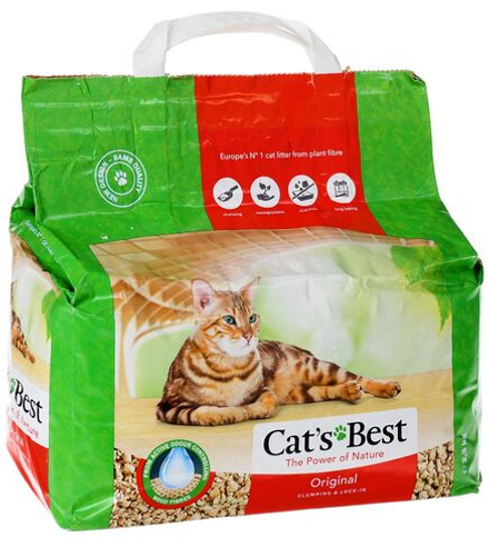 Наполнитель Cat's Best 5л Original древесный комкующийся