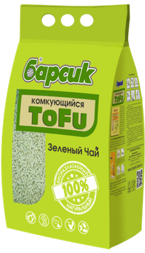 Барсик наполнитель комкующийся TOFU Зелёный чай