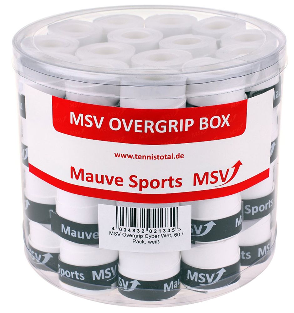 Теннисные намотки MSV Cyber Wet Overgrip white 60P