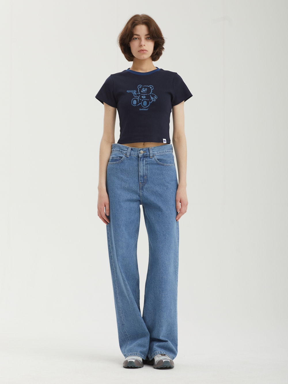 Женская Футболка Badbear Ringer Slim Navy