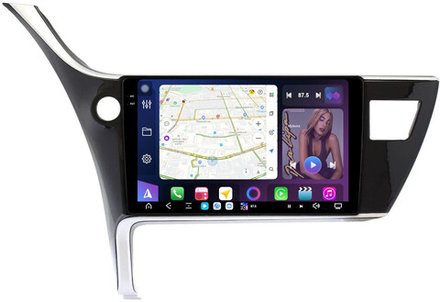 Магнитола для Toyota Corolla E180 2016-2018 - FarCar GX10-7210 монитор 10.36" 2K QLED на Android 14, TS20, 6+128Гб, CarPlay, 4G SIM-слот