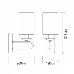 Бра Escada Eclipse 10166/1A Chrome