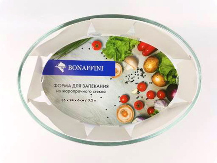 ФОРМА ДЛЯ ЗАПЕКАНИЯ 26 х 18,2 х6 см / 1,6 л .ТМ "Bonaffini"