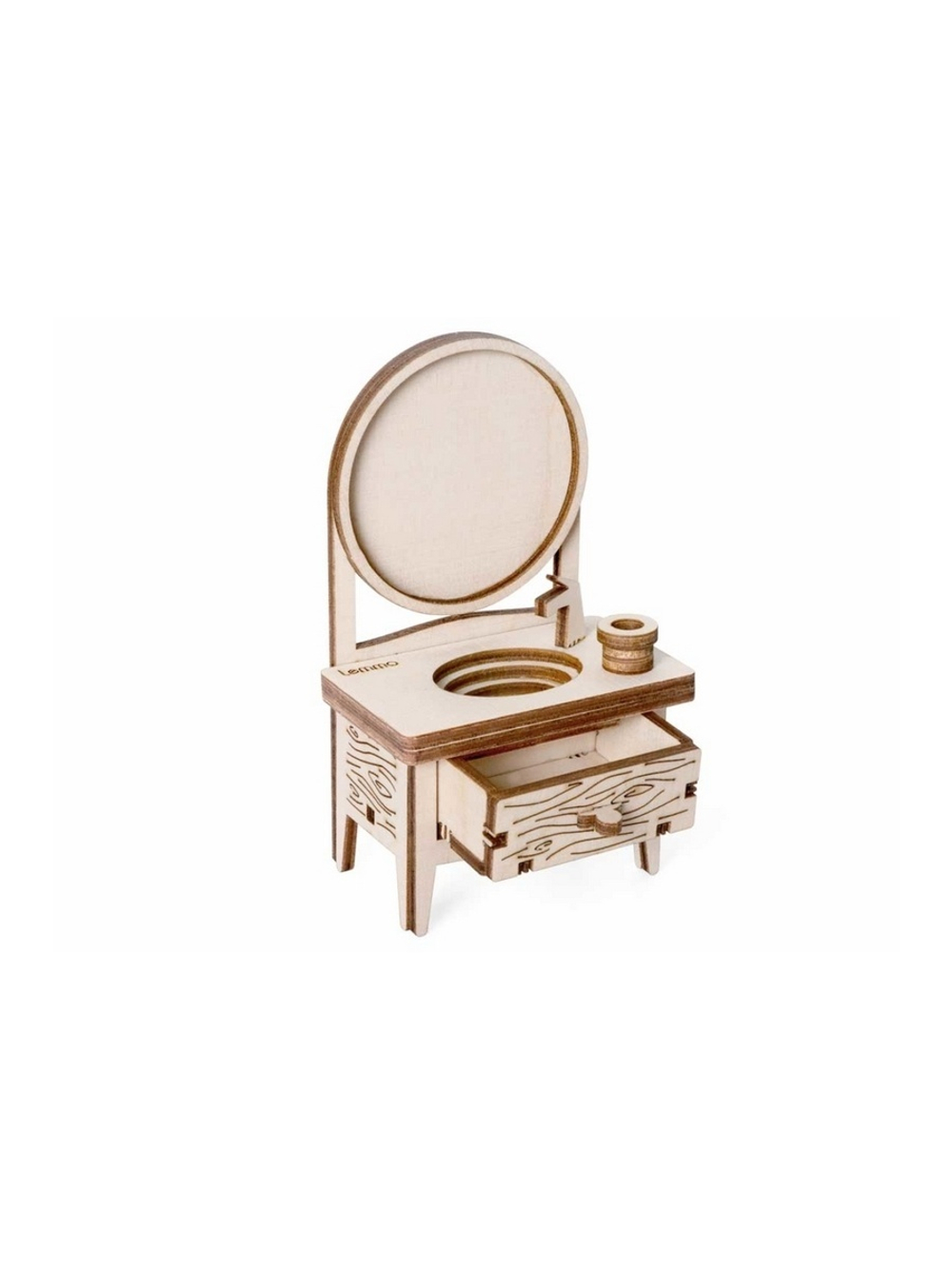 Деревянный конструктор Lemmo МОДЕЛЬ "НАБОР МЕБЕЛИ ВАННАЯ", 129 деталей