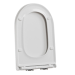 Сиденье для унитаза  WAVE LINE дюропласт, микролифт, БЕЛЫЙ глянец