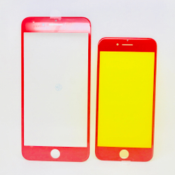 Стекло фронтальное на IPhone 7/ 7 Plus в сборе с рамкой (красный)