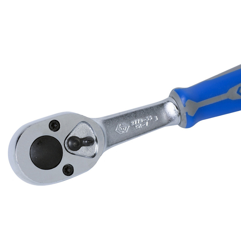 KING TONY (2779-55G) Трещотка 1/4", 130 мм, 24 зубца, флажковая