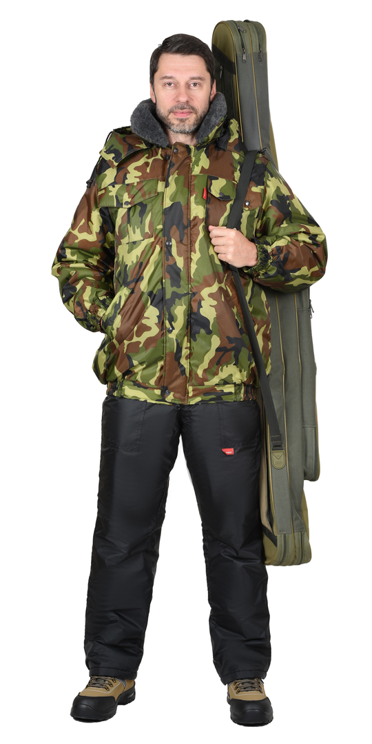 Куртка "ПОЛЮС" кор.,КМФ зеленая (ЧЗ) тк. Оксфорд