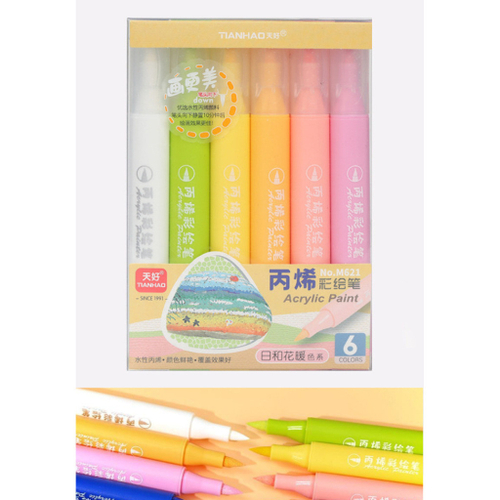 Маркер акриловый набор 6 цвета(ов) КОКОС Тиано (Т82289)