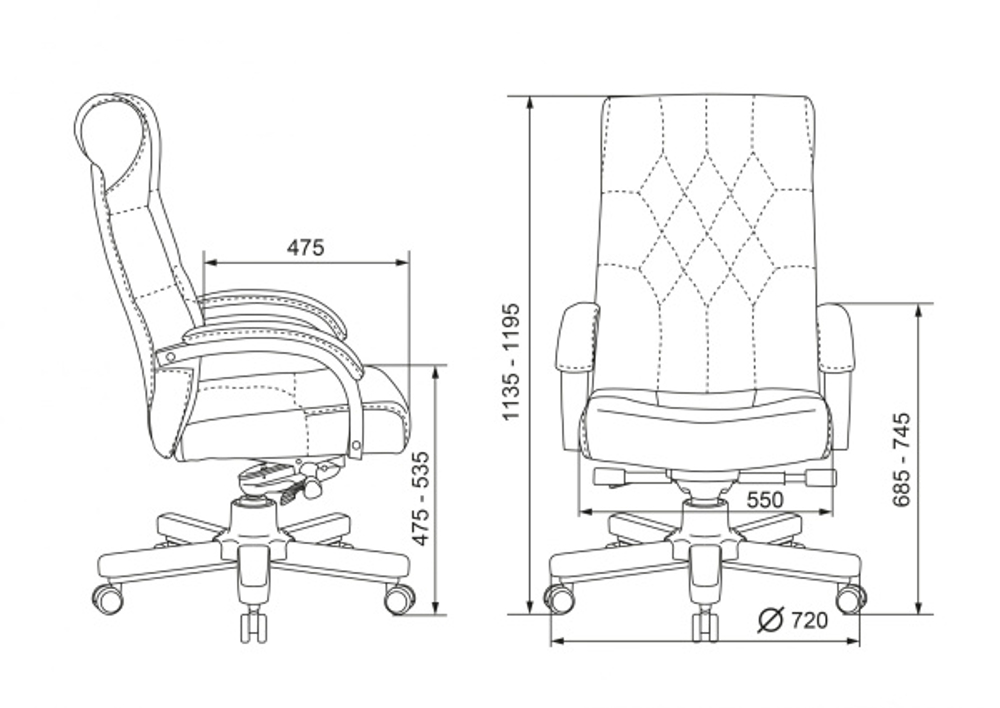 Кресло Бюрократ T-9928Walnut