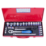 Набор торцевых головок с принадлежностями 1/2&quot;, двенадцатигранные, 10-32 мм, 24 предмета KING TONY 4028MR