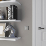 Набор клавиш для выключателя трехклавишного серебряный