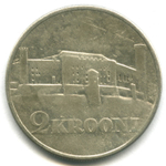 2 кроны 1930 Эстония F-VF (Замок Тоомпеа) Серебро