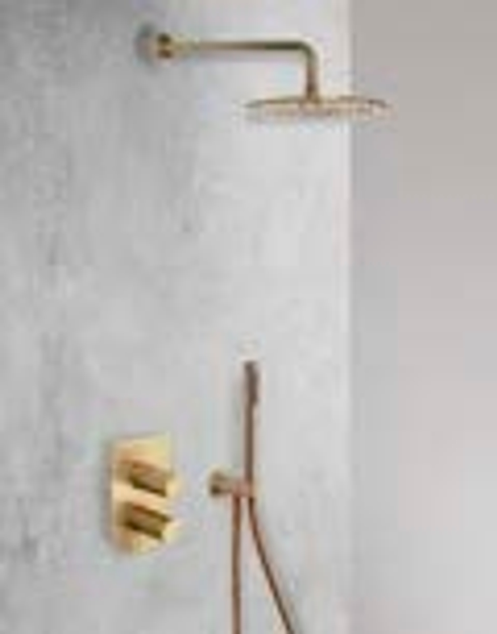 Встраиваемый смеситель для душа на 2 выхода TZAR 341502SOC золото