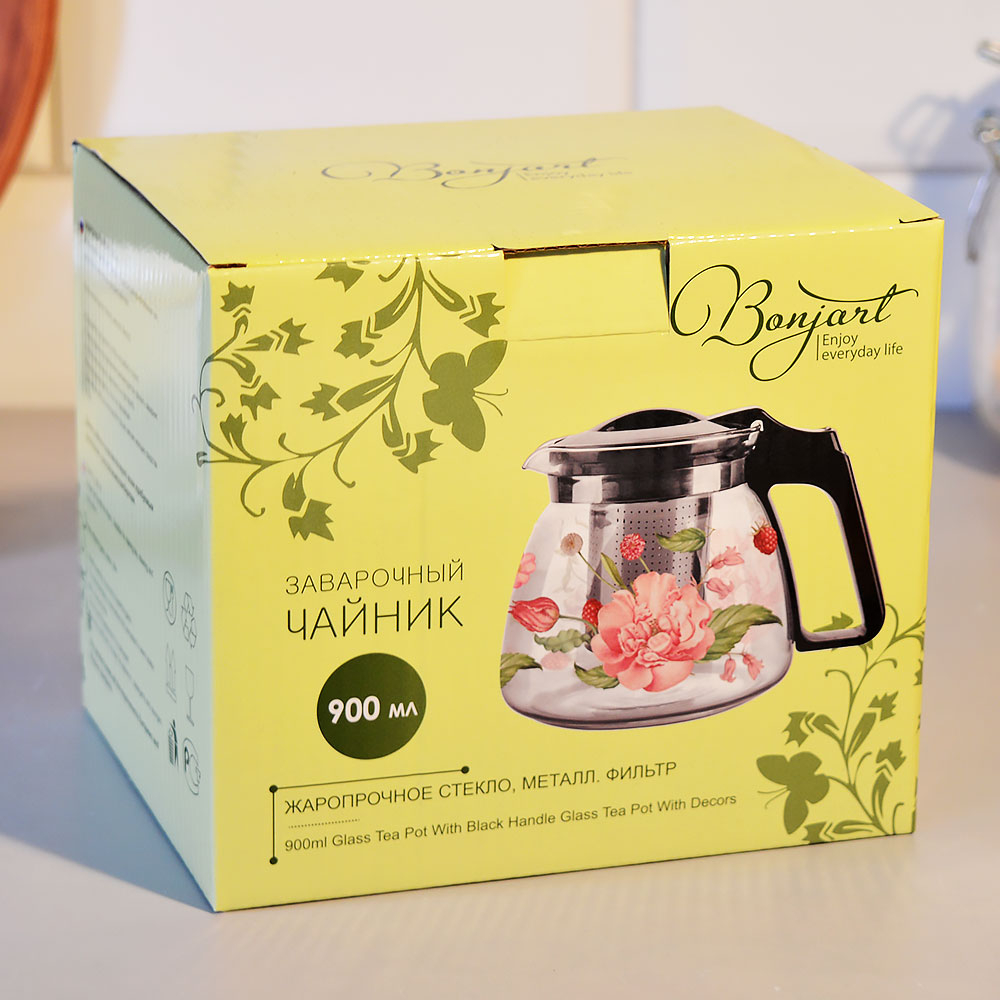 Чайник заварочный 0,9л с рисунком, 202464