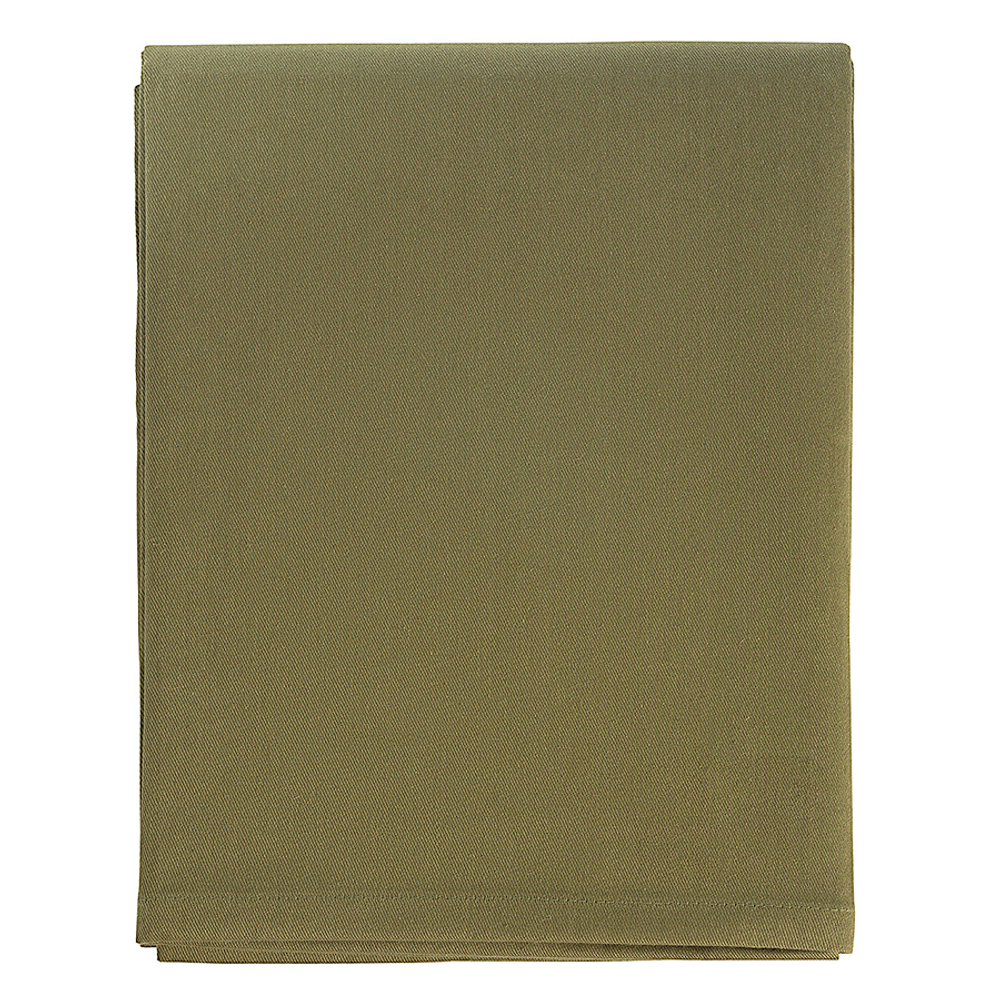 Скатерть из хлопка оливкового цвета из коллекции essential, 170х170 см