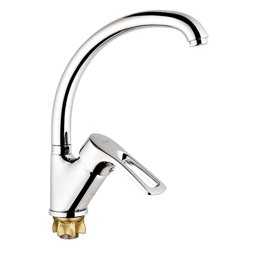 Смеситель для кухни 40к Glauf 9G4-A181 ЛАТ бок. ручка, п/гайку