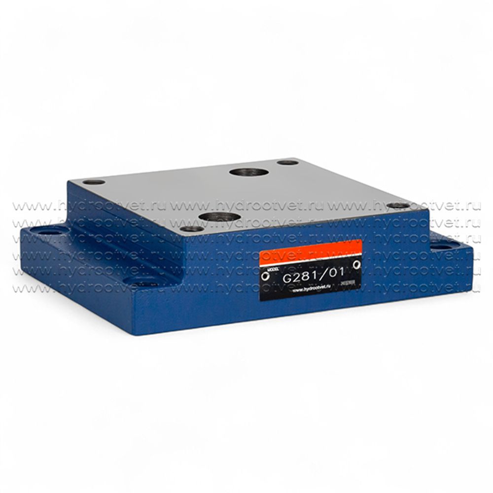 G281/01 - Стальная плита для монтажа регуляторов расхода типоразмера Ду16 (2FRM16), стандарт ISO 6263