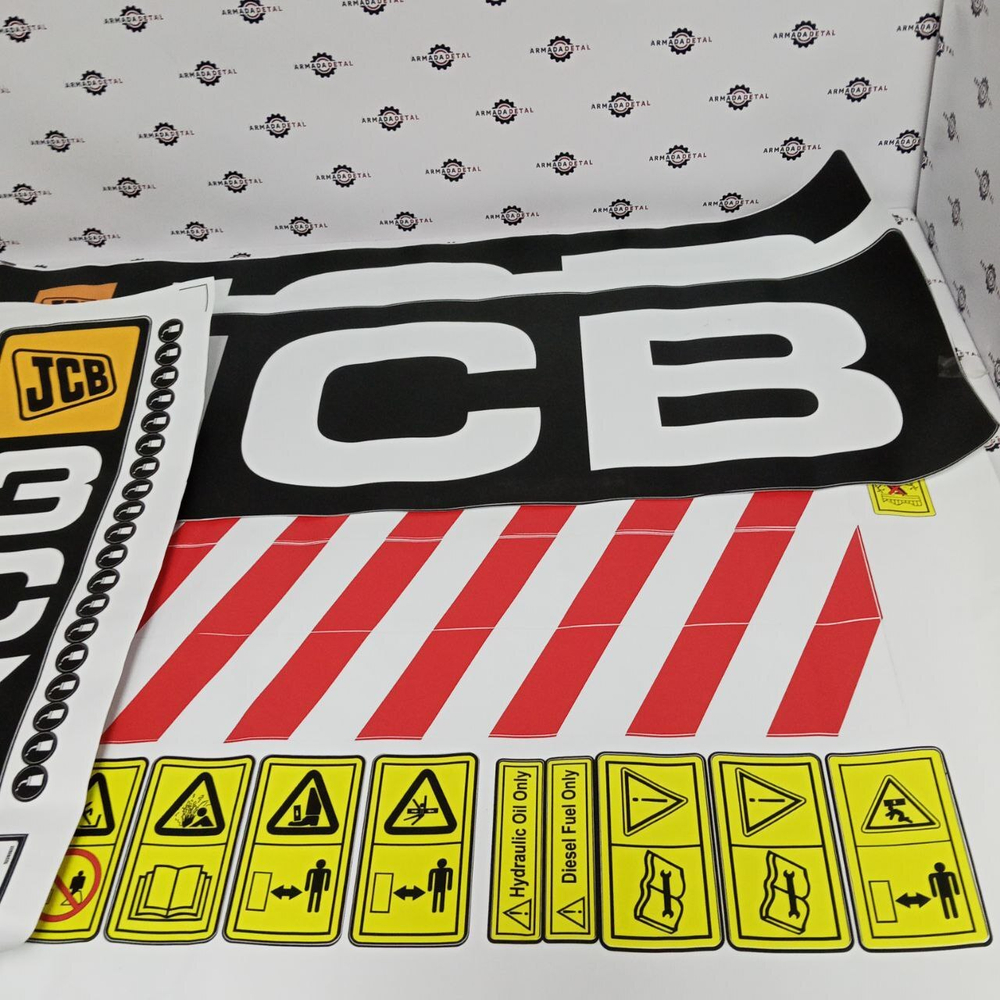 Комплект наклеек "JCB 3CX Super" | Аналог