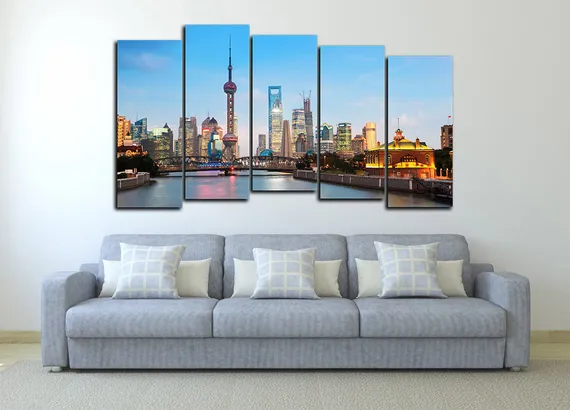 Модульная картина "Городской пейзаж"