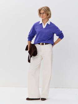 Джемпер с воротником поло