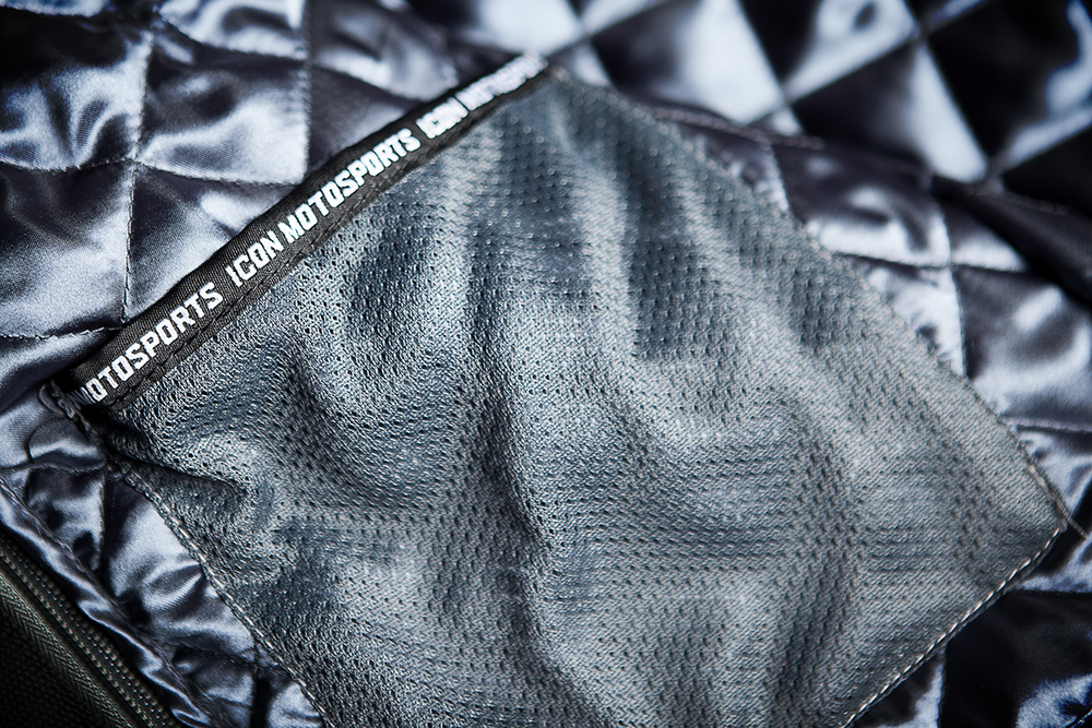 Мотокуртка - ICON SANCTUARY (кожа, черная)