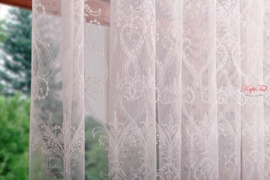 Тюль Марселла французская сетка (белый)