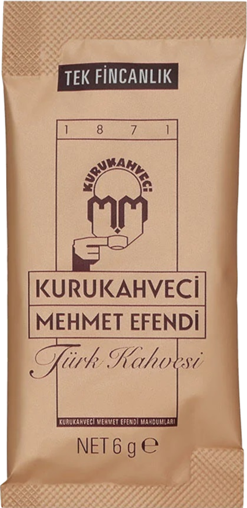 Кофе молотый Kurukahveci Mehmet Efendi 6 гр х 12 шт