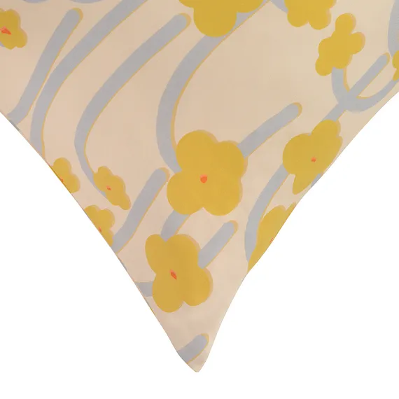 Набор из двух наволочек горчичного цвета с принтом "Полярный цветок", Scandinavian Touch, 70х70 см