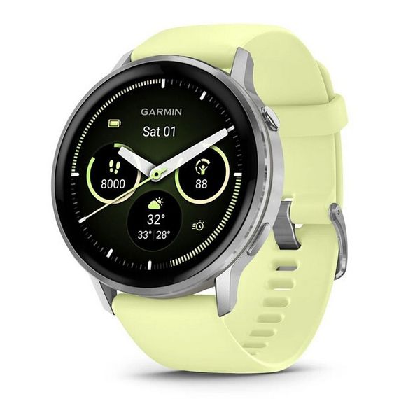 Garmin Venu 4 45 мм Silver with Citron Silicone band (010-03014-02)