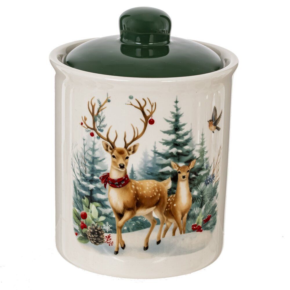 GAEM Ёмкость для сыпучих продуктов "Олени", 450 мл, L10 W10 H14 см