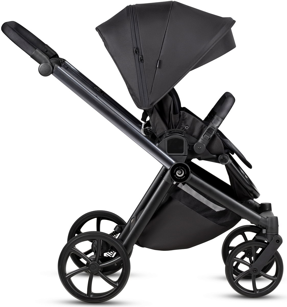 Детская коляска Tutis Mio 3 Plus Black Edition New 4 в 1 с автокреслом Beno Black и базой 1622060 Obsidian