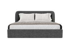 Кровать двуспальная Classic 180 см (серый, букле)
