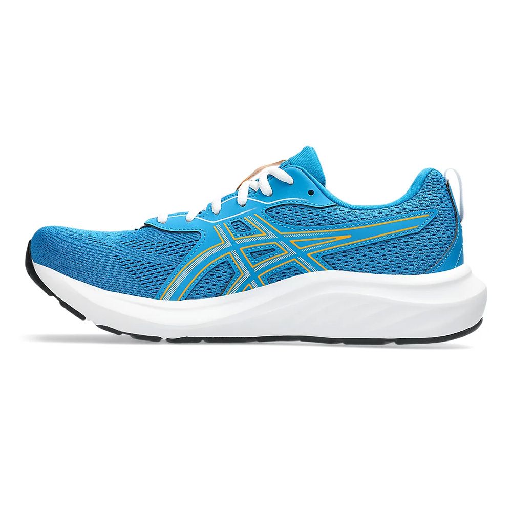 Кроссовки бег. ASICS Gel-Contend 9 1011B881 408,р.12,5 (рос.45.5),кожзам,текстиль,резина,синий